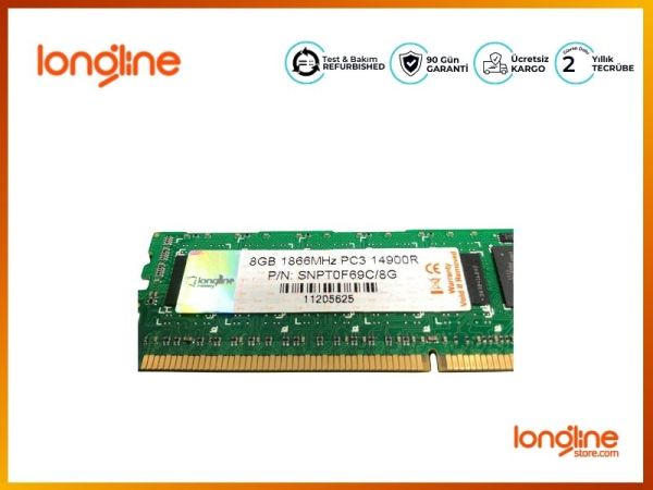 LONGLINE DDR3 DIMM 8GB 1866MHZ PC3-14900R ECC 1RX4 E2Q94AA - 1