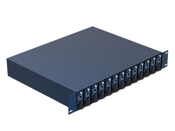 LONGLINE LNG-31/6-2A 13 slots with dual power supply,support 10/100M Card-type Media Converter - 3