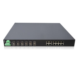 LONGLINE LNGI2GF12GT-M 12×1000Base-X SFP slot+12×1000Base-T RJ45 port single power，AC220V with Management Endüstriyel Switch - LONGLINE