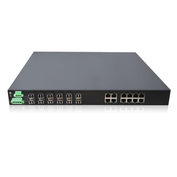 LONGLINE LNGI2GF12GT-M 12×1000Base-X SFP slot+12×1000Base-T RJ45 port single power，AC220V with Management Endüstriyel Switch - 1