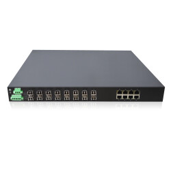 LONGLINE LNGI6GF8GT-M 16×1000Base-X SFP slot+8×1000Base-T RJ45 port single power，AC220V with Management Endüstriyel Switch - LONGLINE