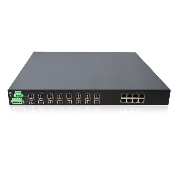 LONGLINE LNGI6GF8GT-M 16×1000Base-X SFP slot+8×1000Base-T RJ45 port single power，AC220V with Management Endüstriyel Switch - 1