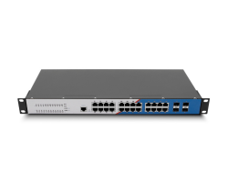 LONGLINE LNGIF24GT-Mpro 4×10GBase-X SFP+ slot+24×1000Base-T RJ45 port single power，AC220V with layer 3 Management no fans ,support static routing RIP、dynamic routing、OSPF Endüstriyel Switch - LONGLINE