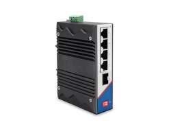 LONGLINE LNGIF4T 1×100Base-X 1*9 fiber port+4×100Base-T RJ45 port,dual power ,DC9-48V(redundancy) Endüstriyel Switch - LONGLINE