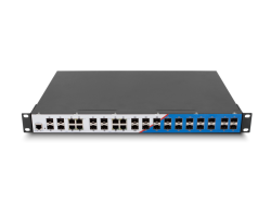 LONGLINE LNGIF8GC16GF-Mpro 4×10GBase-X SFP+ slot++8 ×1000Base Combo port+16×1000Base-X SFP slot single power，AC220V with layer 3 Management no fans ,support static routing RIP、dynamic routing、OSPF Endüstriyel Switch - LONGLINE