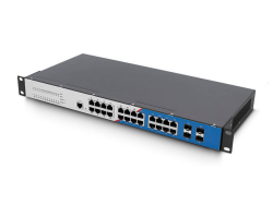 LONGLINE LNGIGF24GT-Mpro 4×1000Base-X SFP slot+24×1000Base-T RJ45 port single power，AC220V with layer 3 Management no fans ,support static routing RIP、dynamic routing、OSPF Endüstriyel Switch - LONGLINE (1)