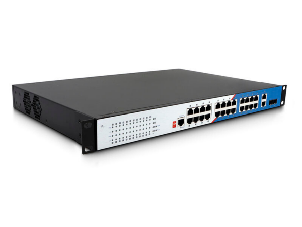 LONGLINE LNGIGF26GT-24POE-M 24×1000Base-T POE port+uplink 2×1000Base-X SFP slot+2 ×1000Base-T RJ45 port,single power，AC220V with fan with Management (total Maximum power consumption 400W，each port max 30w) Endüstriyel Switch - 3