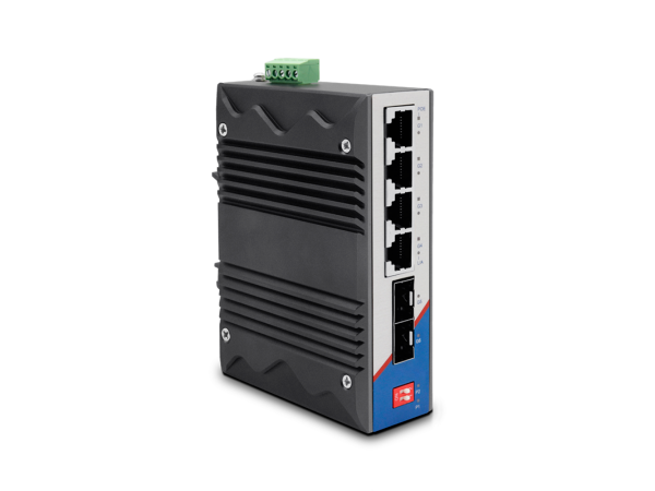 LONGLINE LNGIGF4GT-4POE 4×1000Base-T POE port+2×1000Base-X SFP slot dual power ,DC48-57V Endüstriyel Switch - 1