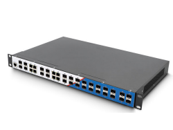 LONGLINE LNGIGF8GC16GF-Mpro 4×1000Base-X SFP slot+8 ×Combo port+16×1000Base-X SFP slot single power，AC220V with layer 3 Management no fans ,support static routing RIP、dynamic routing、OSPF Endüstriyel Switch - LONGLINE (1)