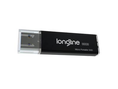 Longline Micro Portable 960GB Usb SSD Flash Bellek Gri 550/500Mb/Sn Okuma Yazma - 1