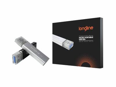 Longline Micro Portable 960GB Usb SSD Flash Bellek Gri 550/500Mb/Sn Okuma Yazma - 6