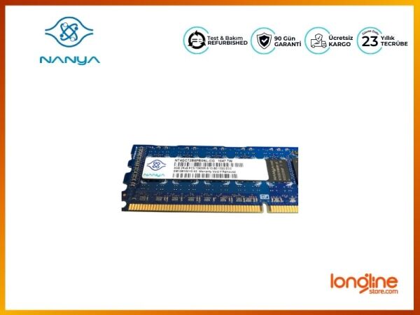 NANYA 4GB DDR3 PC3-10600R ECC REG CL9 NT4GC72B8PB0NL-CG RAM - 2