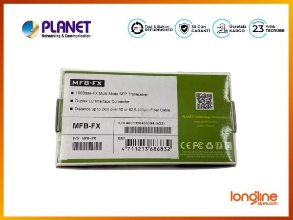 NEW Planet MFB-FX SFP Fiber Module Tranceiver 100Base-FX 1310nm 2km - 2