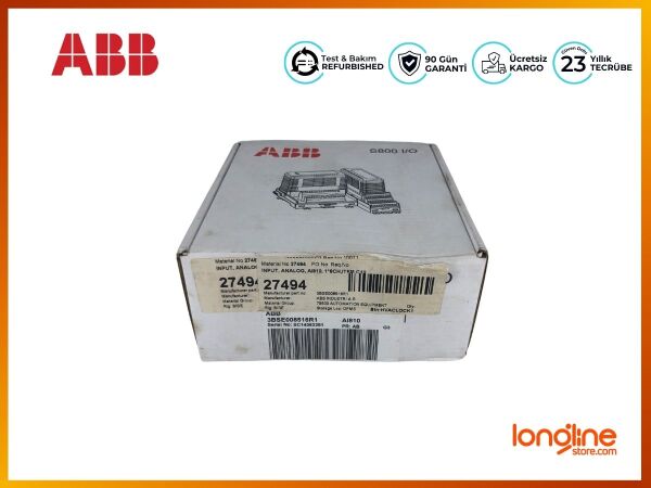 NOB AI810 Analog Input 8 ch 3BSE008516R1 - 1