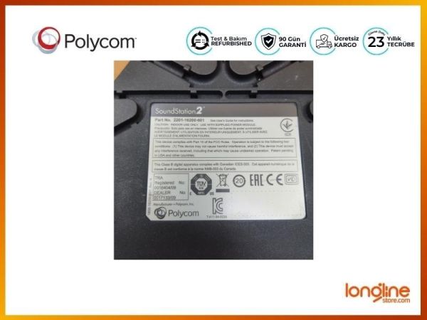 Polycom SoundStation2 2201-16200-601 & Wall Module 2201-16020-60 - 2