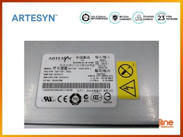 POWERSUPPLY 835W FOR IBM X SERIES 7001138-Y002 69Y5813 69Y5814 - 1