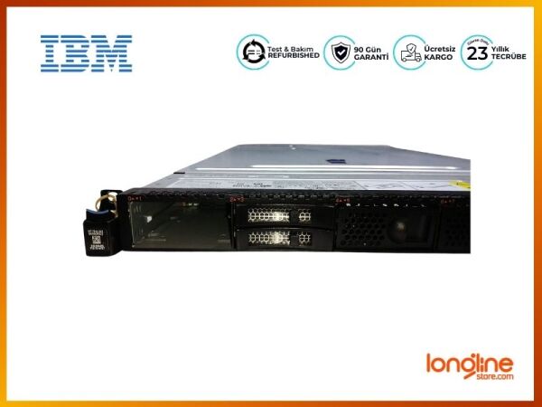 SERVER IBM x3550 M4 8-BAY 2.5 W/1xCACHE 46C9027 W/1xRAID 00AE897 W/1xBATTERY 49571-16 W/4xFAN 81Y6698 w/2xPSU 94Y8112 - 3