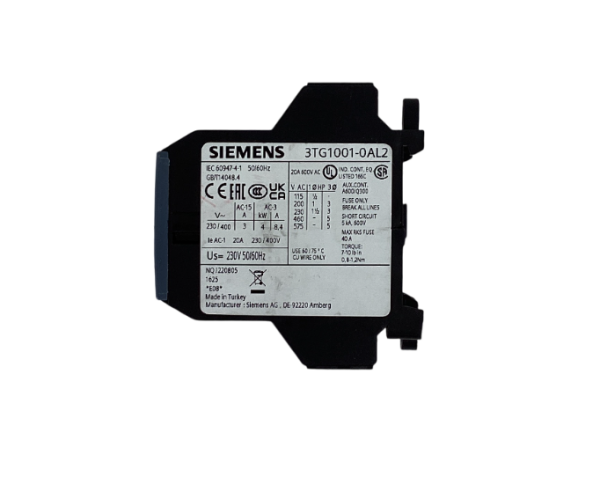 SIEMENS 3TG1001-0AL2 MAGNETIC CONTACTOR - 2