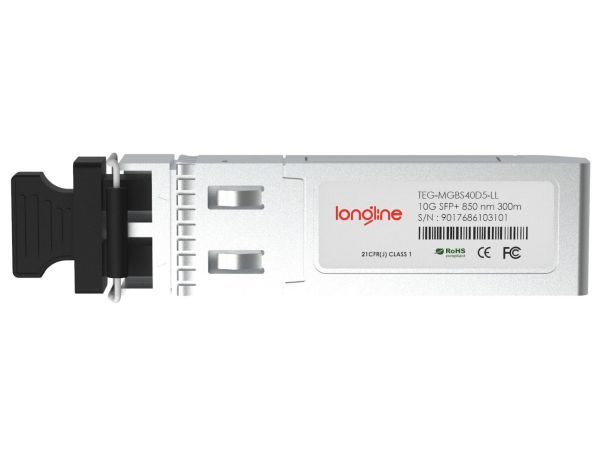 TRENDnet TEG-MGBS40D5 Compatible 1000BASE-BX BiDi SFP 1550nm-TX/1310nm-RX 40km DOM Simplex LC SMF Transceiver Module - 2